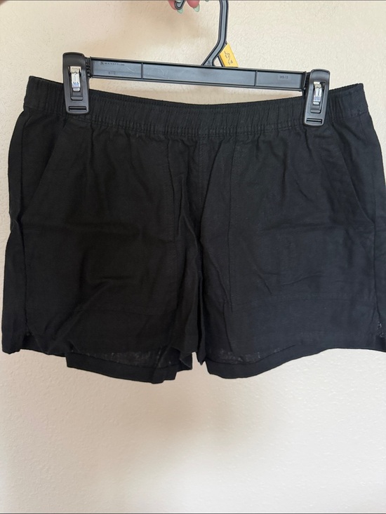 Universal Thread Pants - Universal Thread Black Linen Elastic Casual Shorts